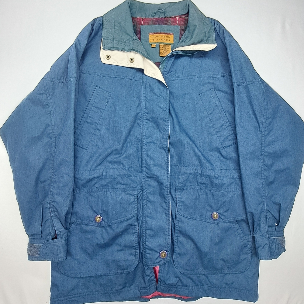 Vintage Northern Explorer Navy Blue Field Jacket Size Small Gorpcore